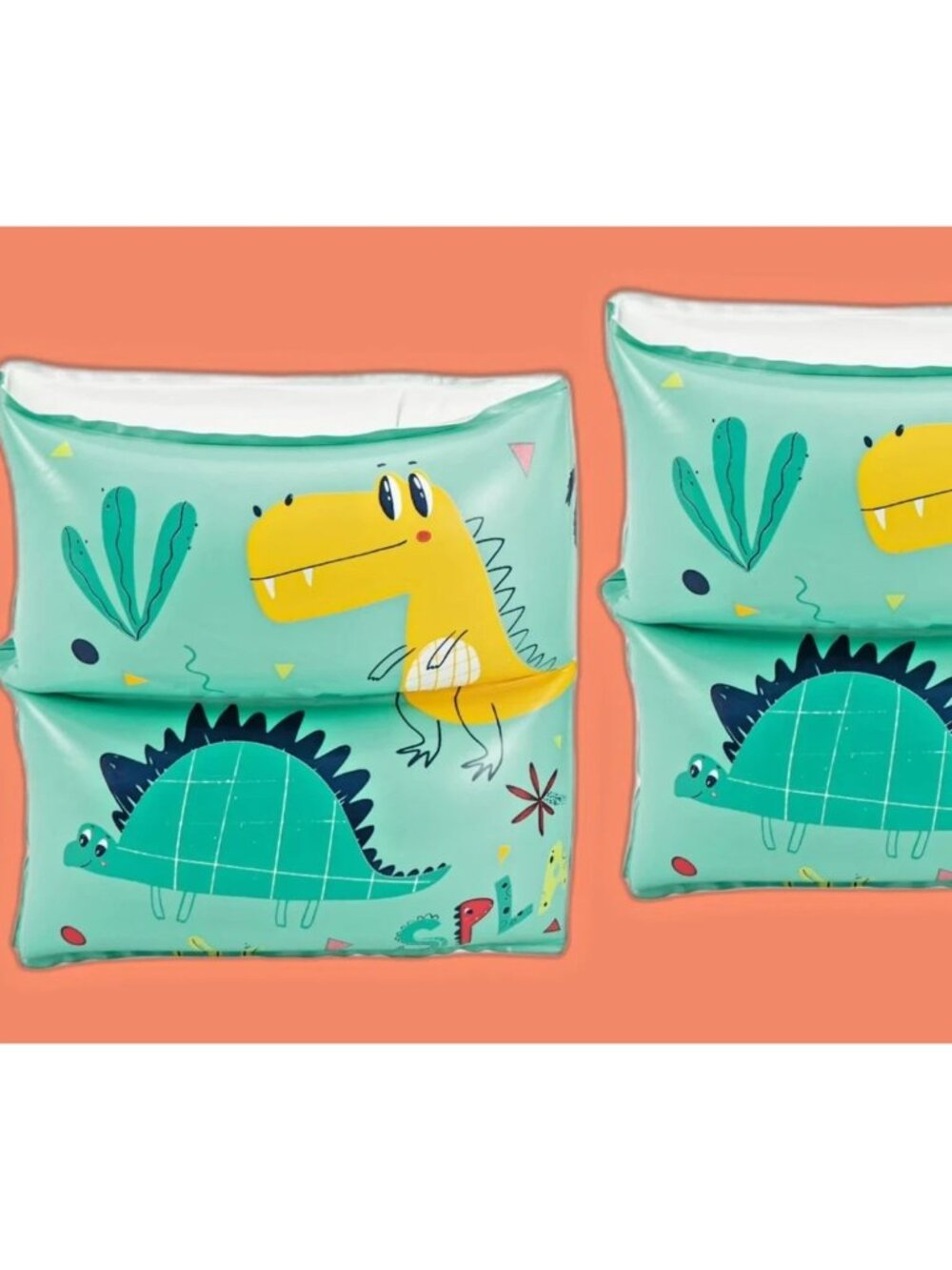NWT Bluescape Dino Inflatable Swimming Armbands Arm Floaties Ages 3-6